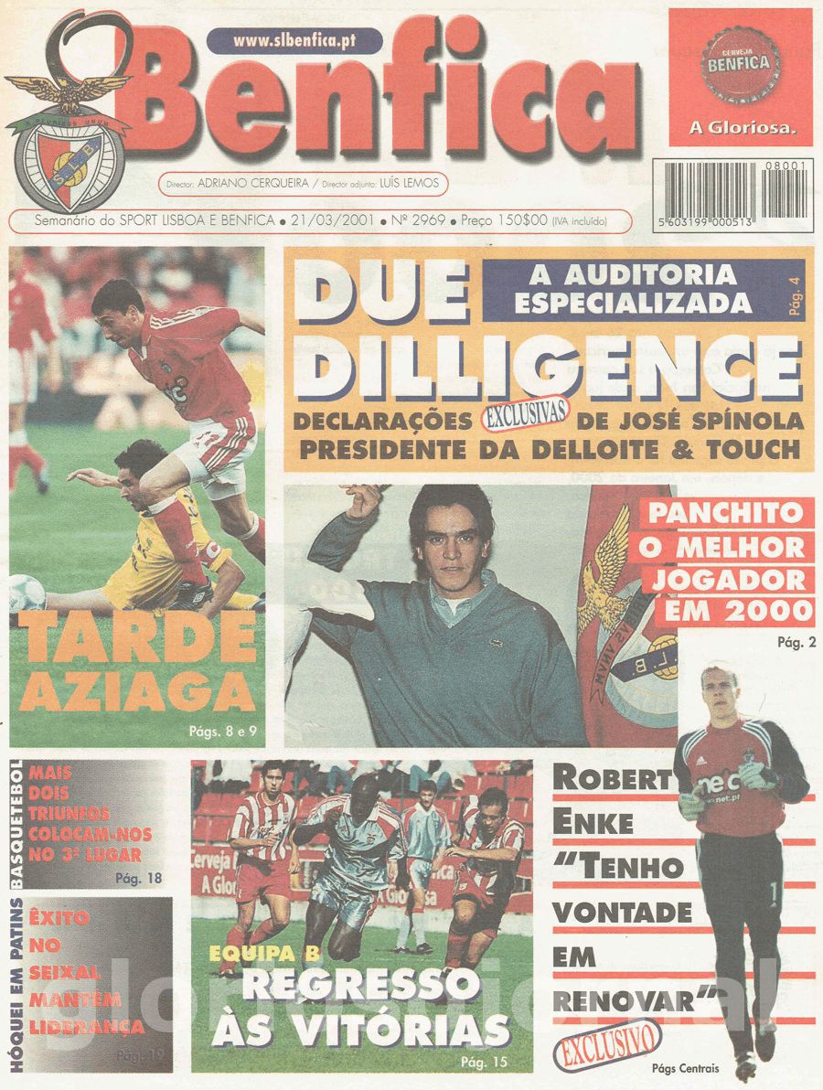 jornal o benfica 2969 2001-03-21